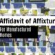 What is an Affidavit of Affixture?